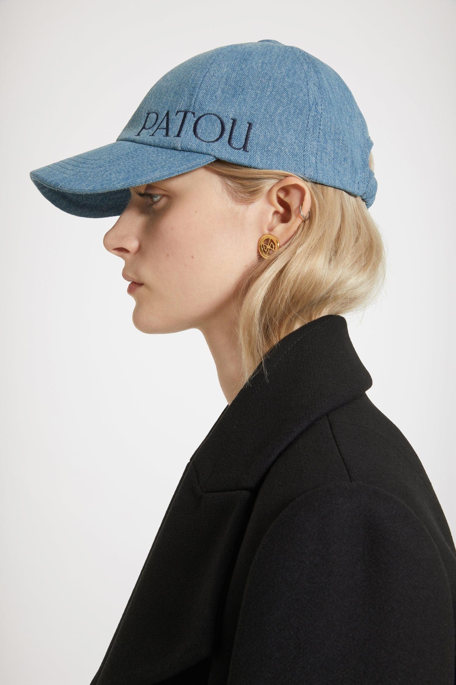 Casquette Patou en denim bio - Bleu Glacier