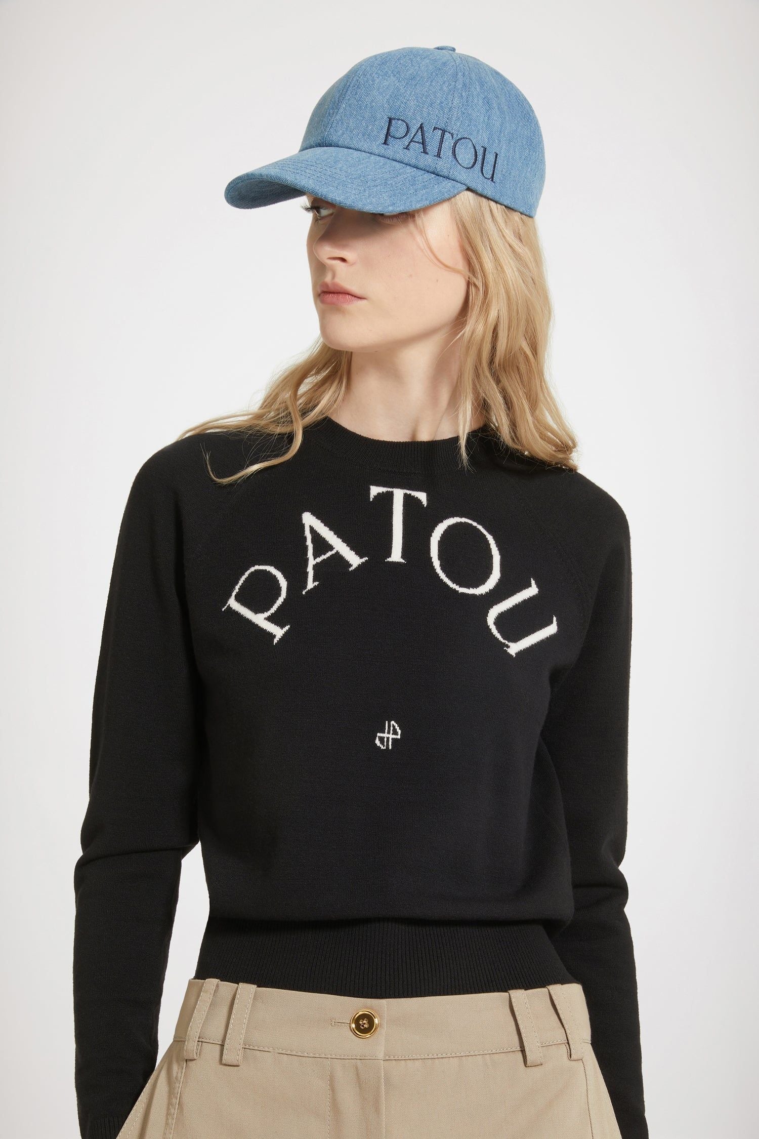 Casquette Patou en denim bio - Bleu Glacier