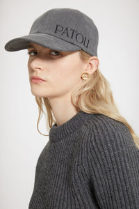 Casquette Patou en denim bio - Gris Anthracite