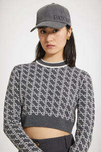 Casquette Patou en denim bio - Gris Anthracite