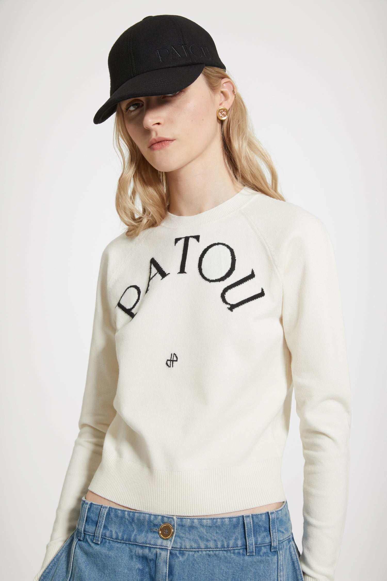 Casquette Patou en feutre de laine mélangée - Noir