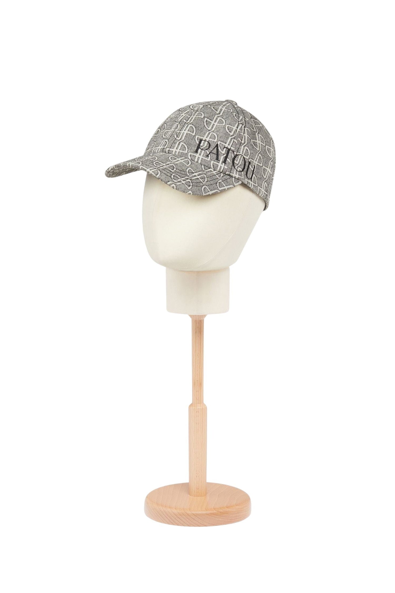 Casquette Patou en jacquard de coton - Noir et Blanc