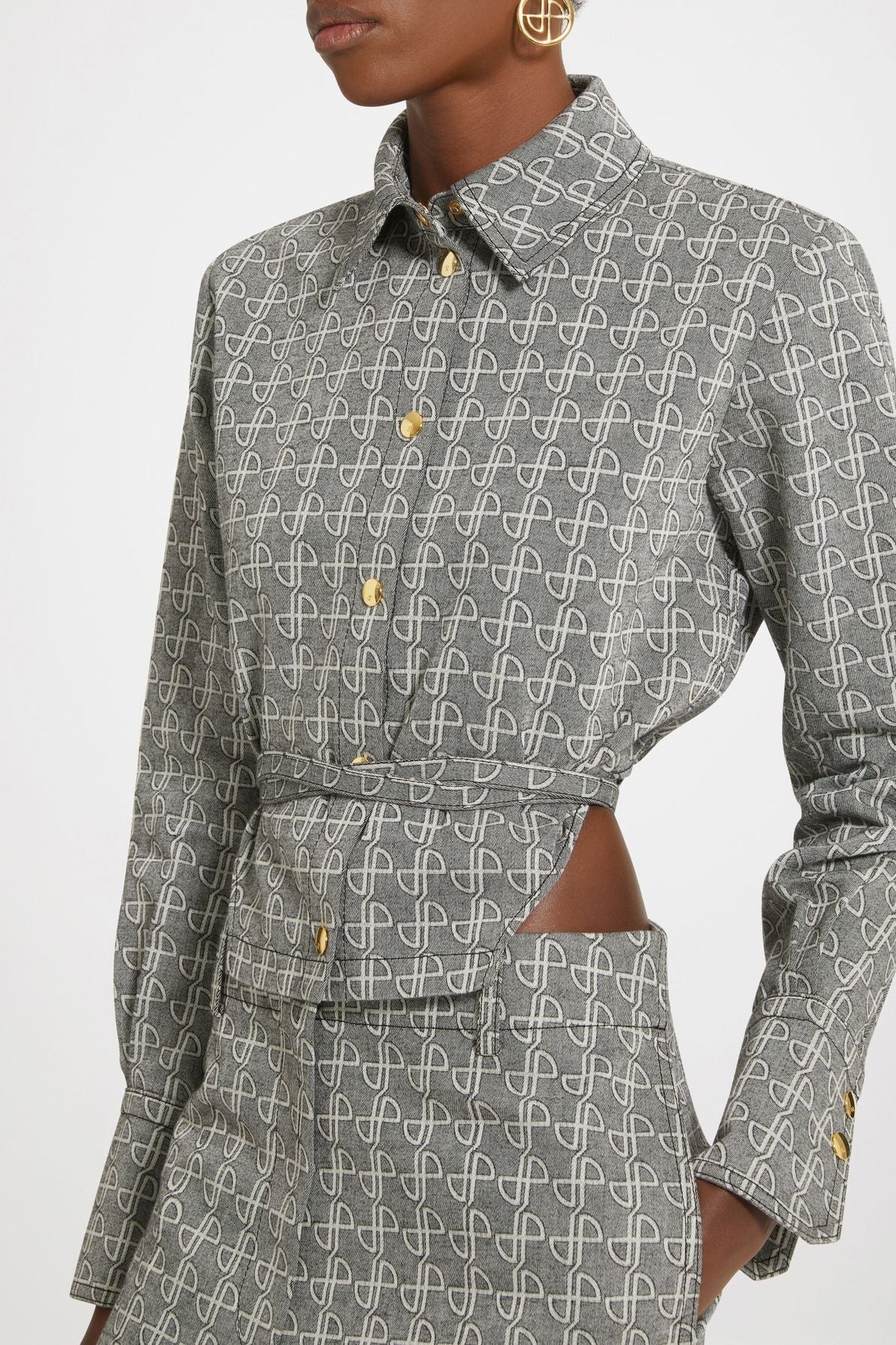 Casquette Patou en jacquard de coton