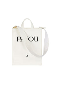 White / Cabas Patou vertical en coton
