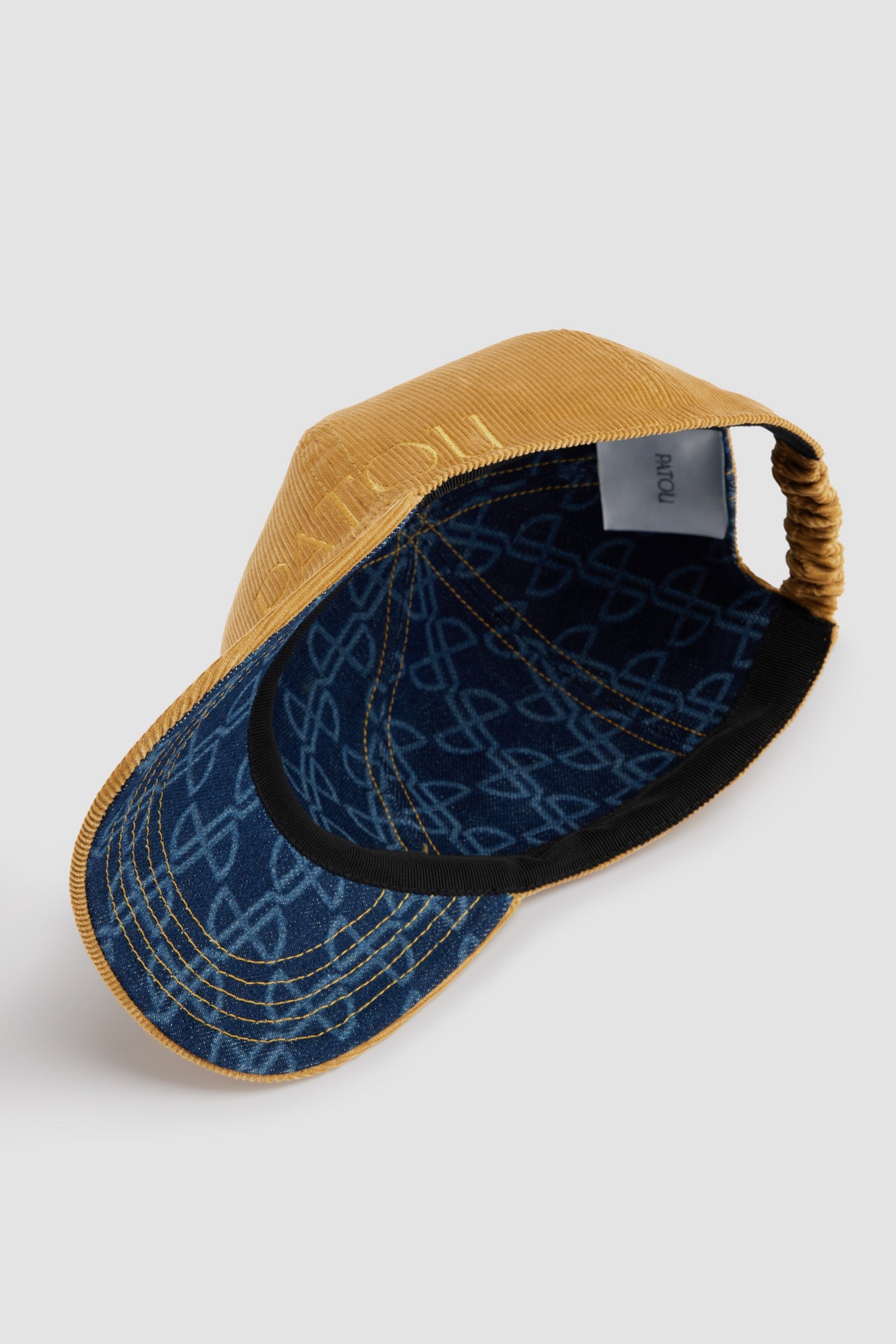 Gold / Casquette Patou en velours côtelé