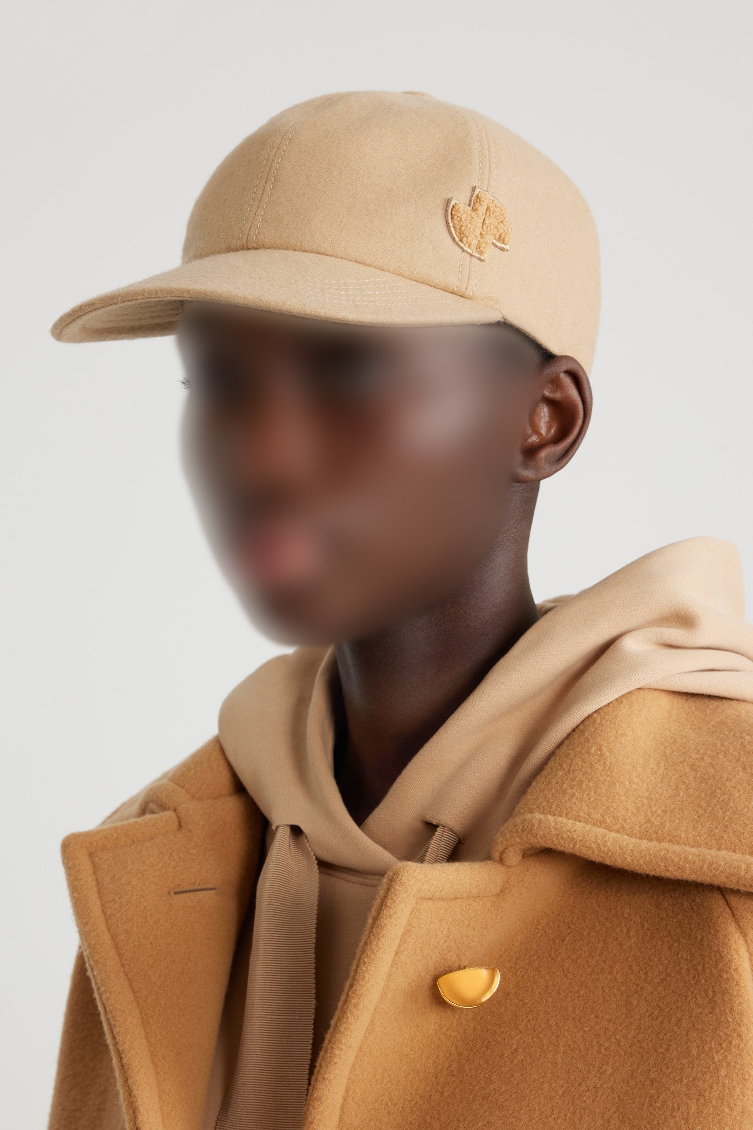 Gray Sand / Casquette JP en mélange de laine éco-responsable