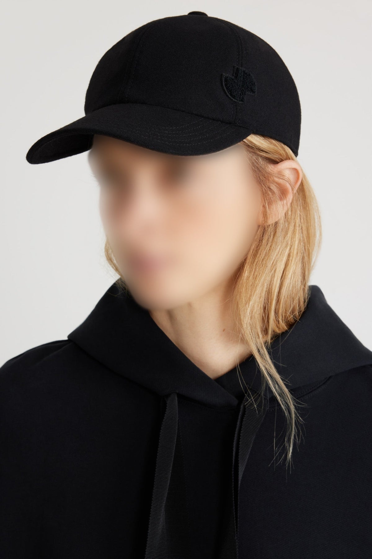 Black / Casquette JP en mélange de laine éco-responsable