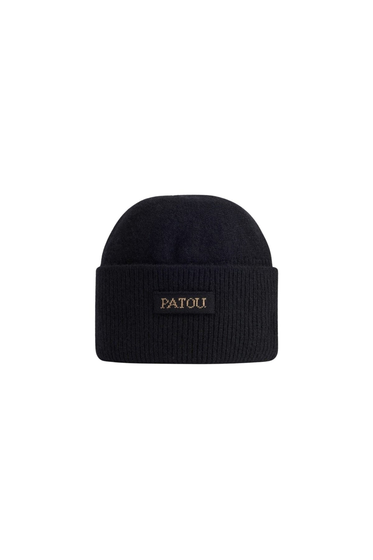 Black / Bonnet Patou en laine et cachemire éco-responsable
