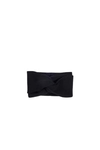 Black / Bandeau turban en laine et cachemire éco-responsable
