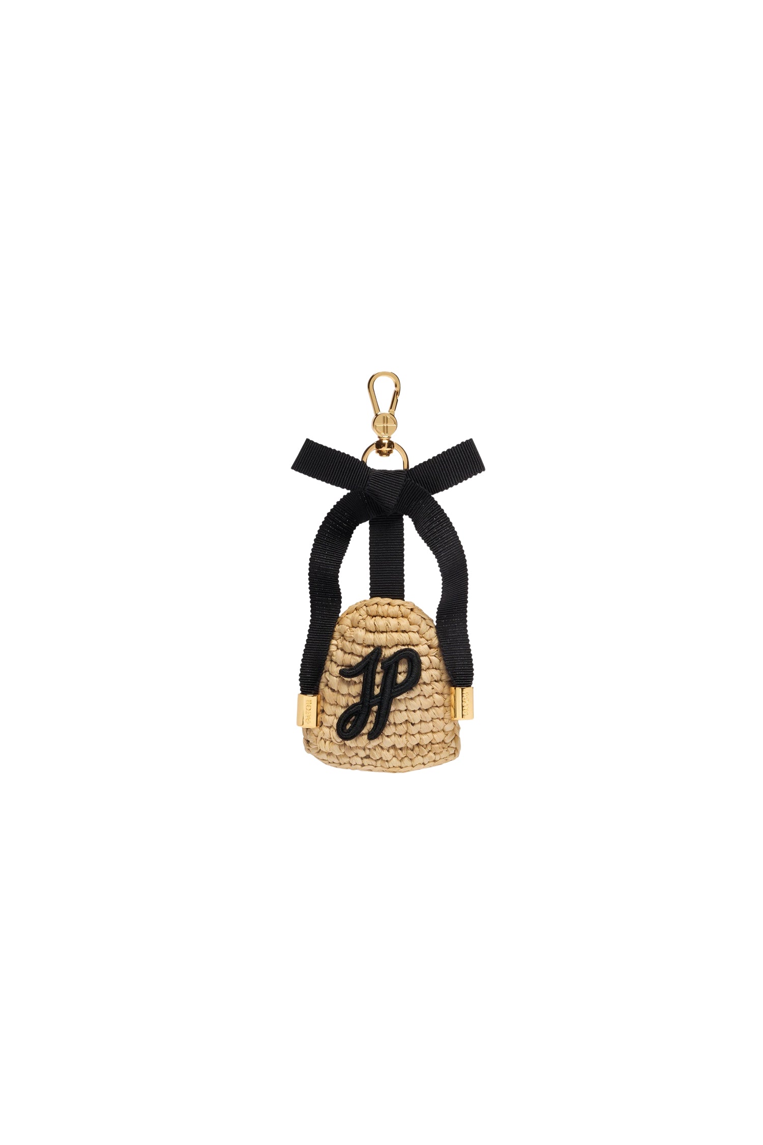 Porte-clés en raphia - Vanille