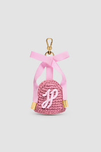 Primrose Pink / Porte-clés en raphia