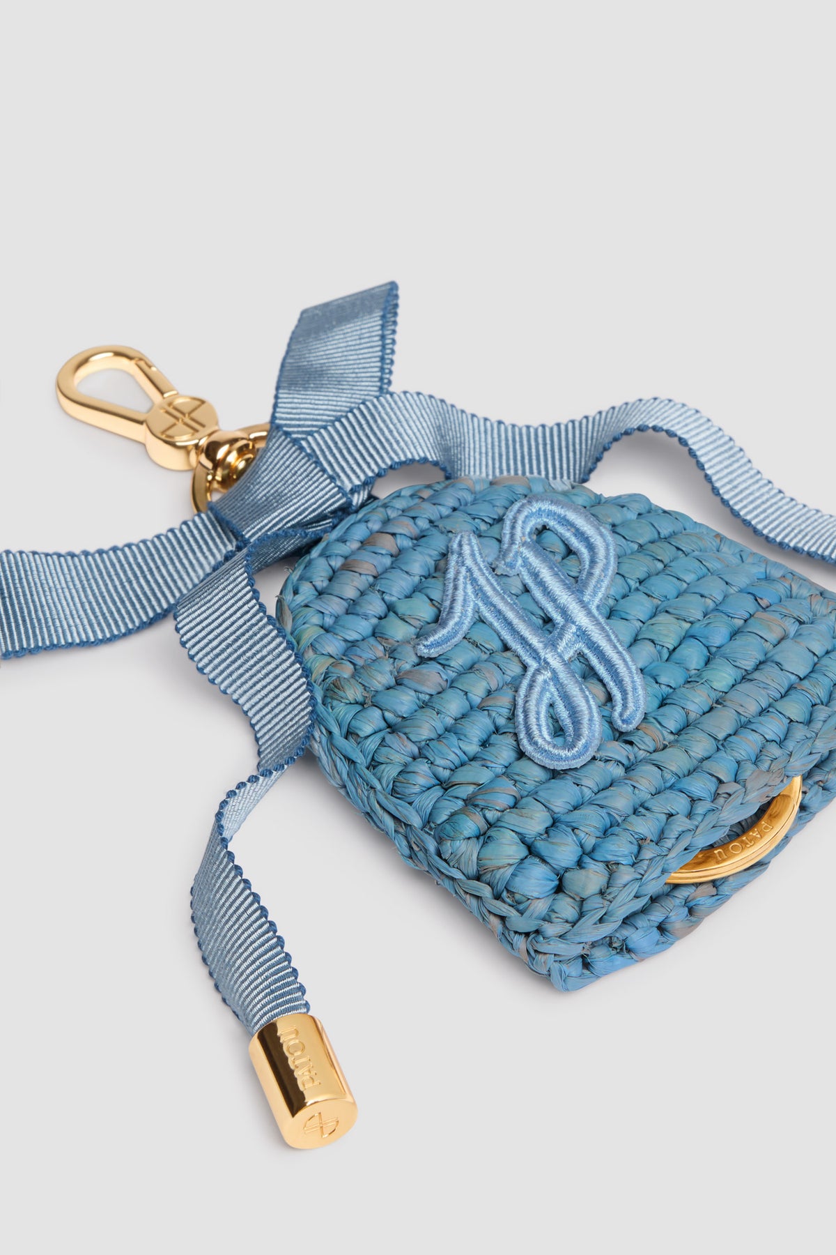 Skylight Blue / Porte-clés en raphia