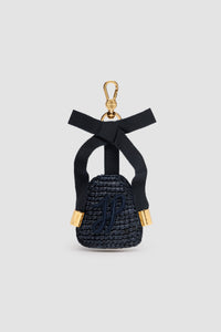 Navy Black / Porte-clés en raphia