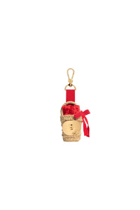 Charm en raphia - Lipstick Red