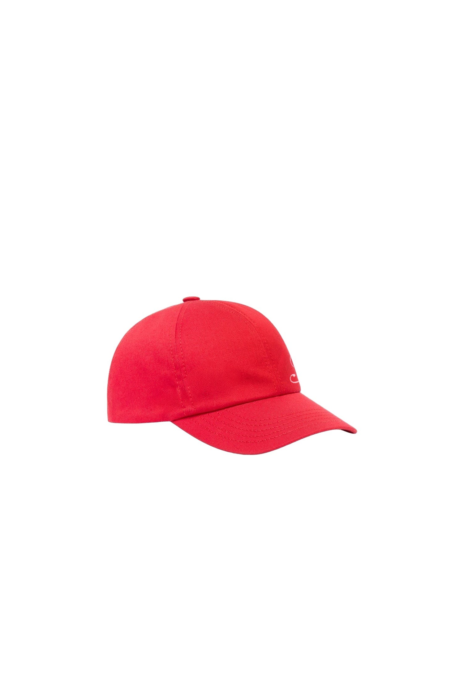 Patou cotton embroidered logo cap - Red