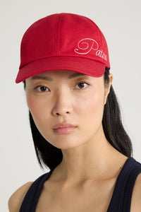 Lipstick Red / Casquette à logo Patou brodé en coton