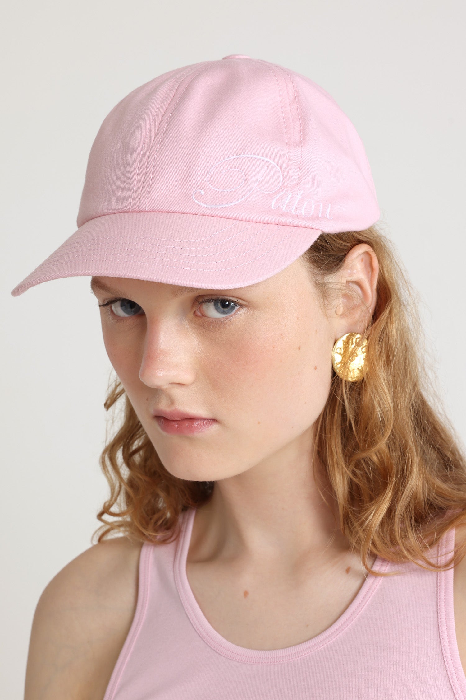 Primrose Pink / Casquette à logo Patou brodé en coton