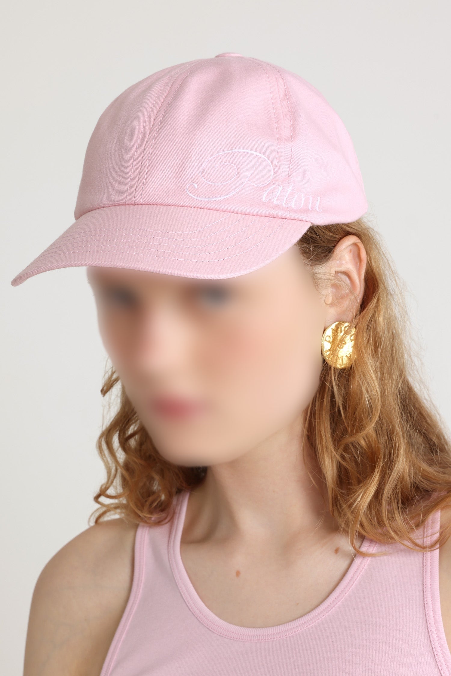 Patou embroidered cotton logo cap - Primrose