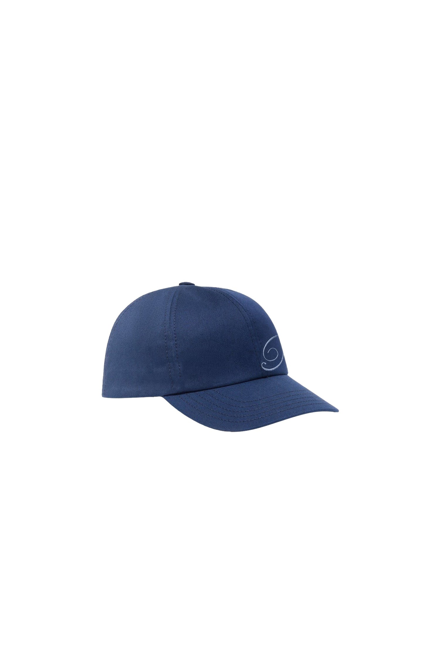 Patou cotton embroidered logo cap - Navy blue