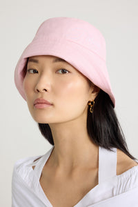 Primrose Pink / Bob à logo Patou brodé en coton