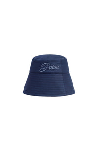 Navy Black / Bob à logo Patou brodé en coton