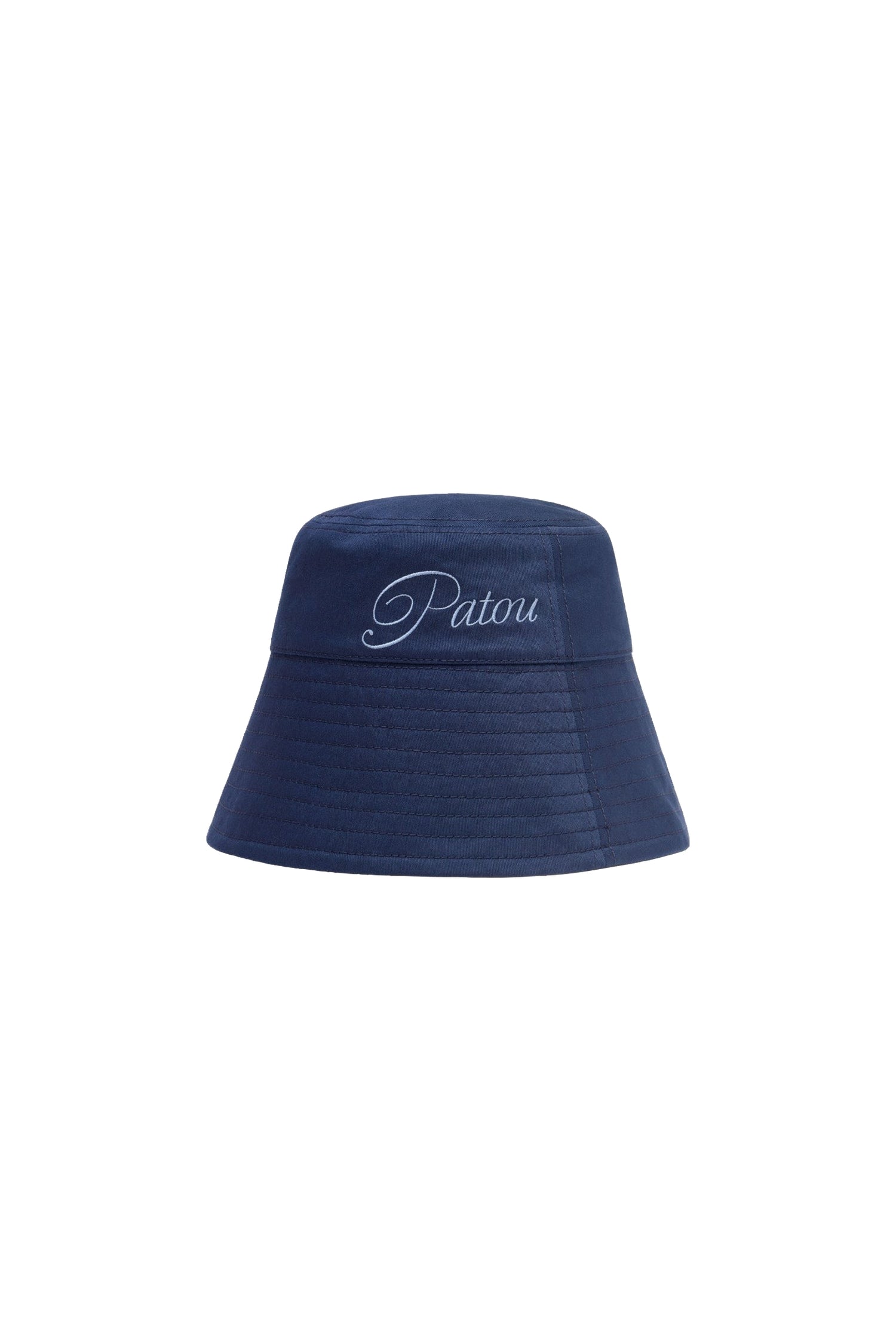 Navy Black / Bob à logo Patou brodé en coton