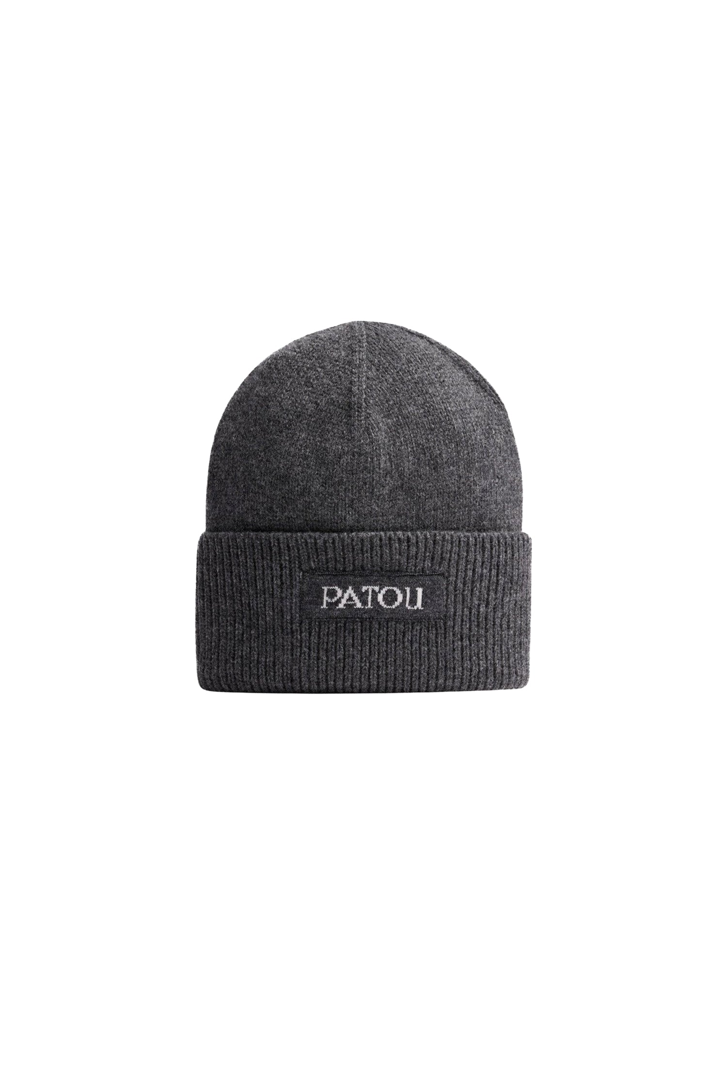 Bonnet logo Patou en laine et cachemire - Mercury
