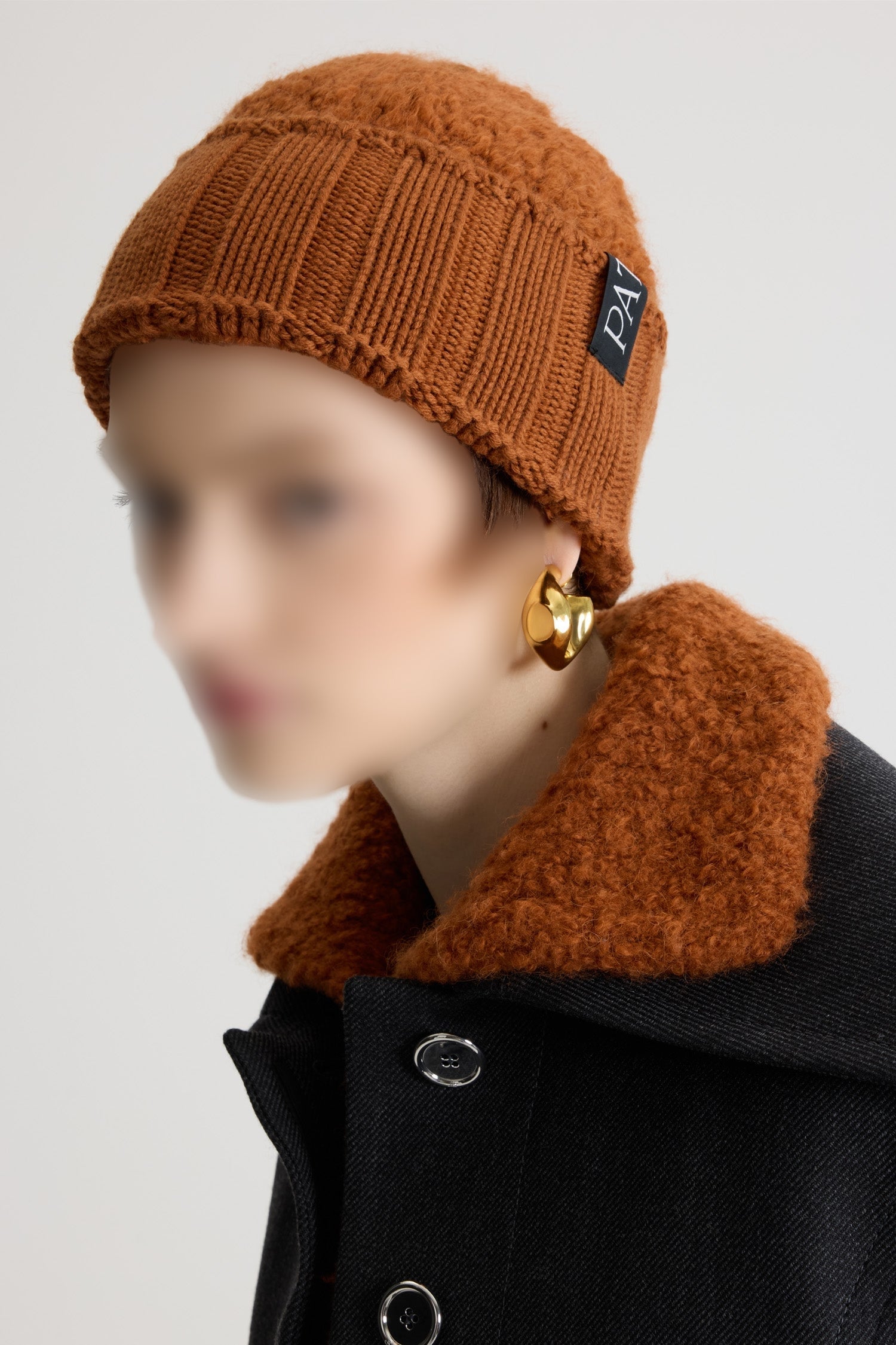 Bonnet en laine bouclée - Pumpkin