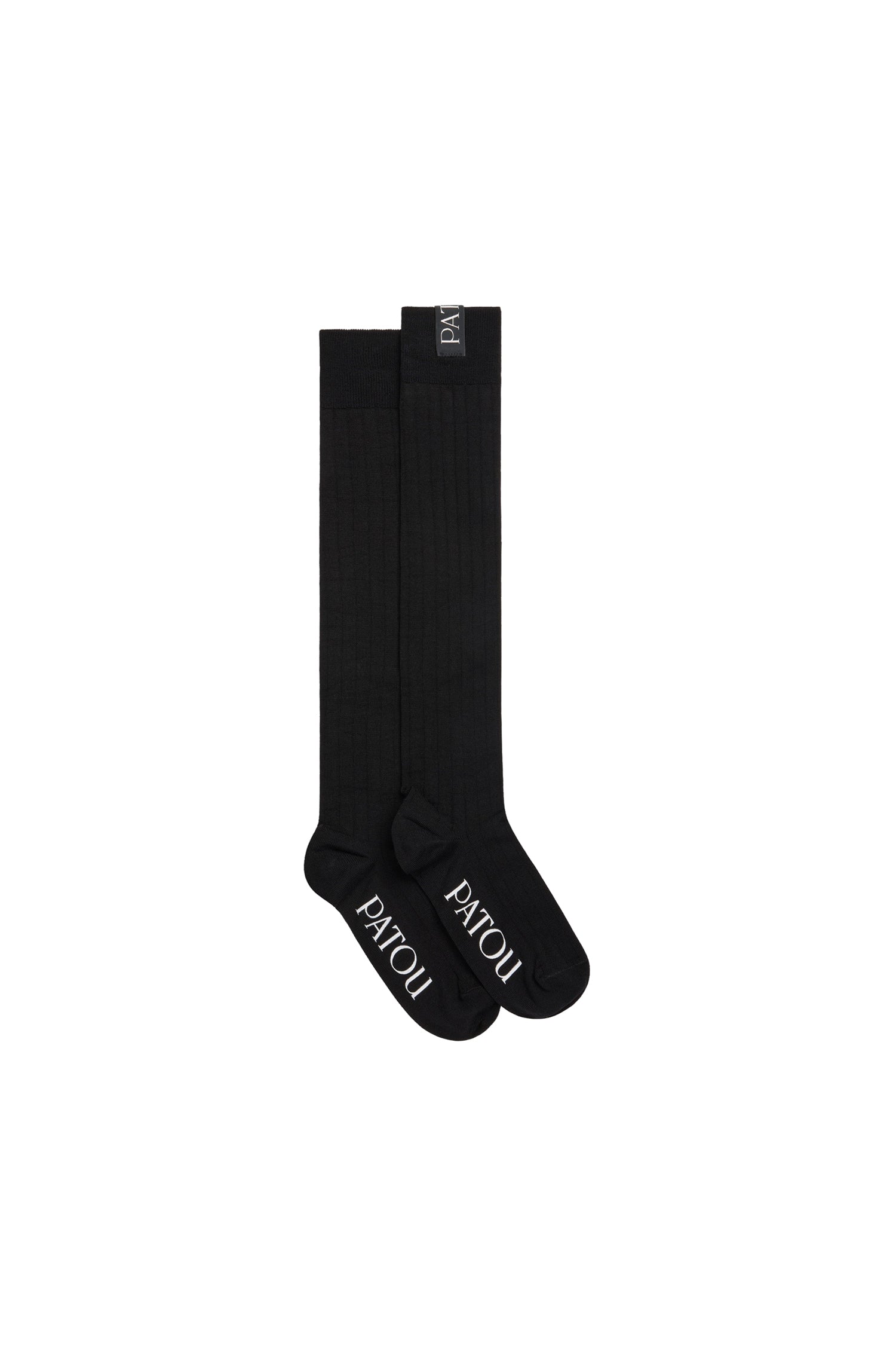 ZZ HORS LIGNE / Chaussettes montantes côtelées en coton - Noir