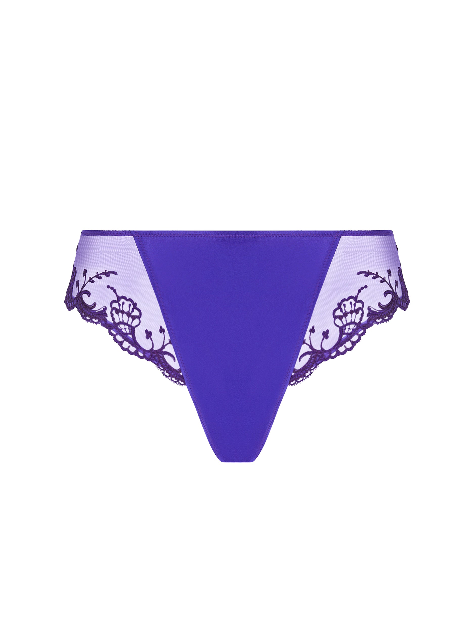 Splendeur silk r panties - Ocean Blue