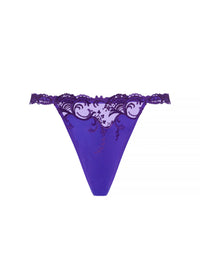 Splendeur silk thong - Ocean Blue