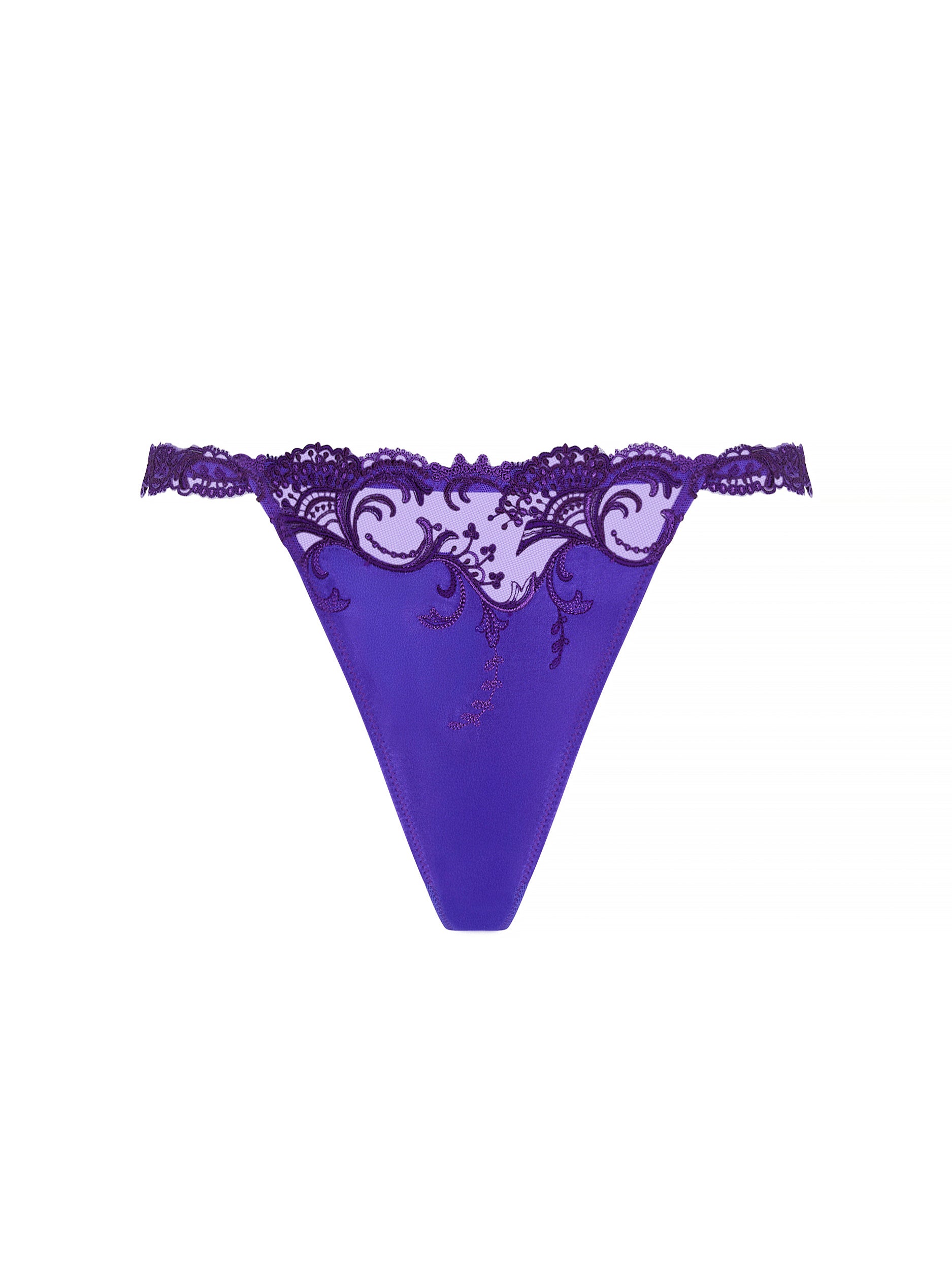 Splendeur silk thong - Ocean Blue