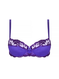 Soutien-gorge balconnet Splendeur Soie - Ocean Bleu