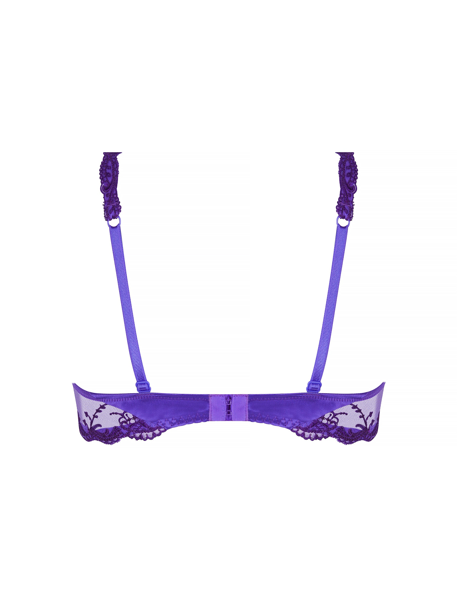 Splendeur Soie balconnet bra - Ocean Blue