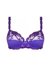 Splendeur Soie balconnet bra - Ocean Blue