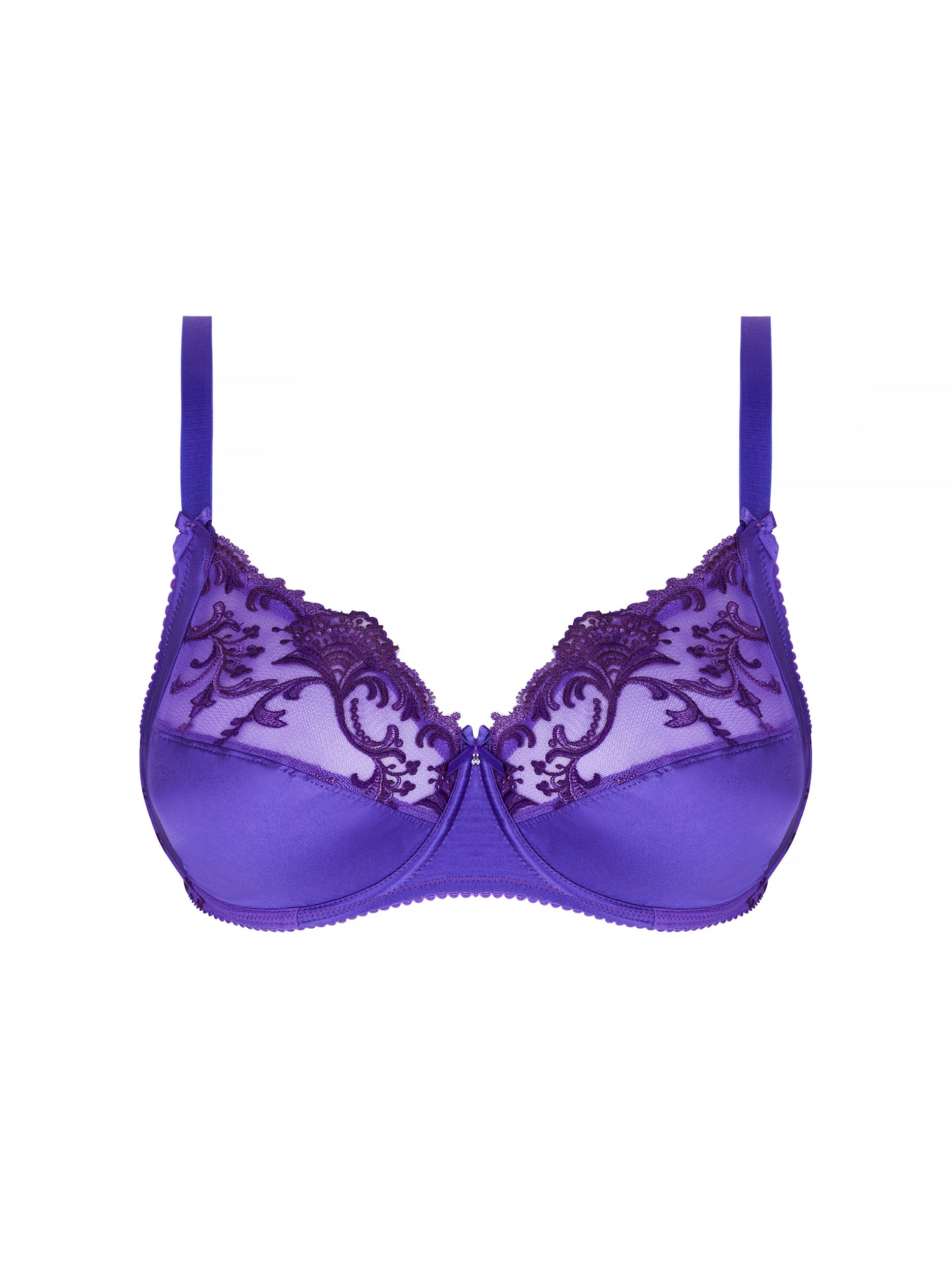 Soutien-gorge triangle Splendeur Soie - Ocean Bleu