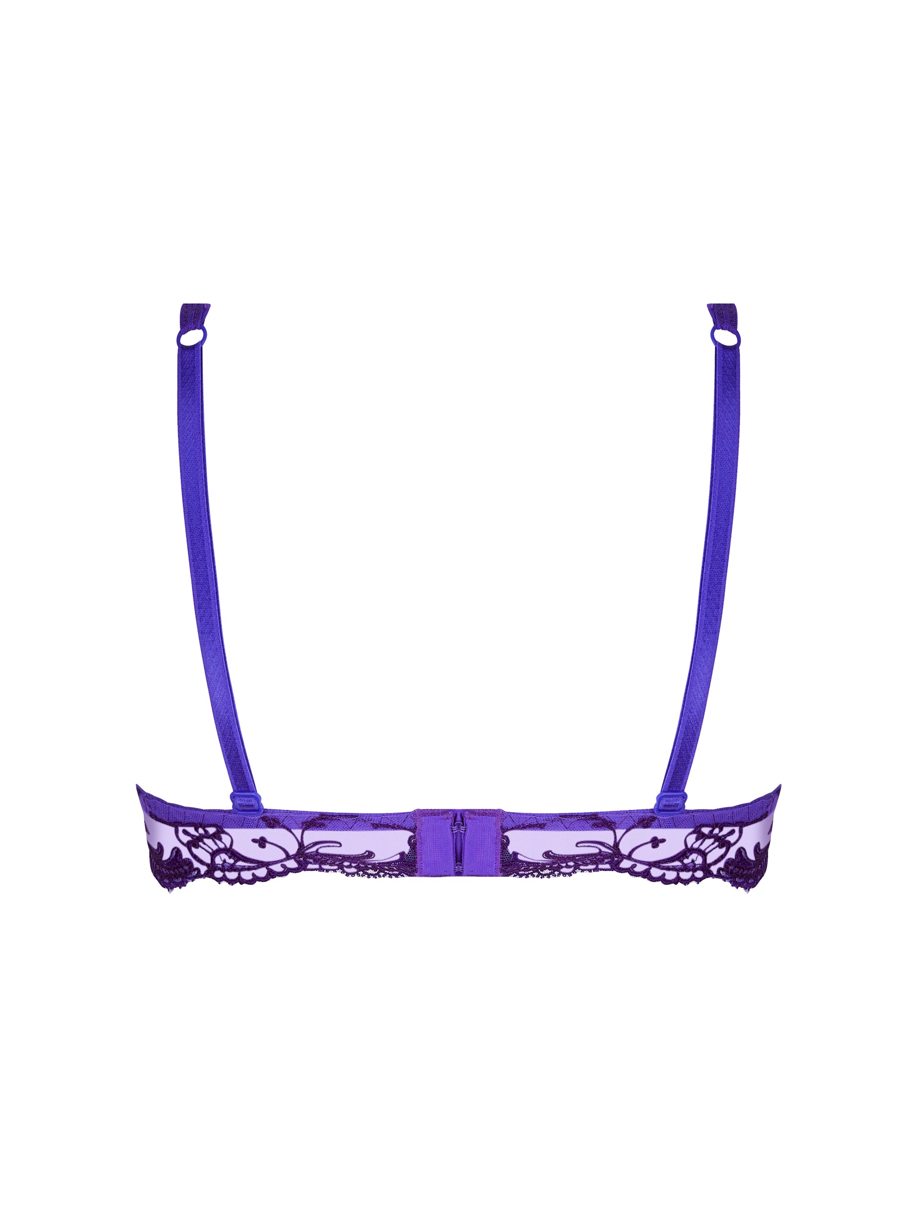 Splendeur silk blend triangle bra - Ocean Blue