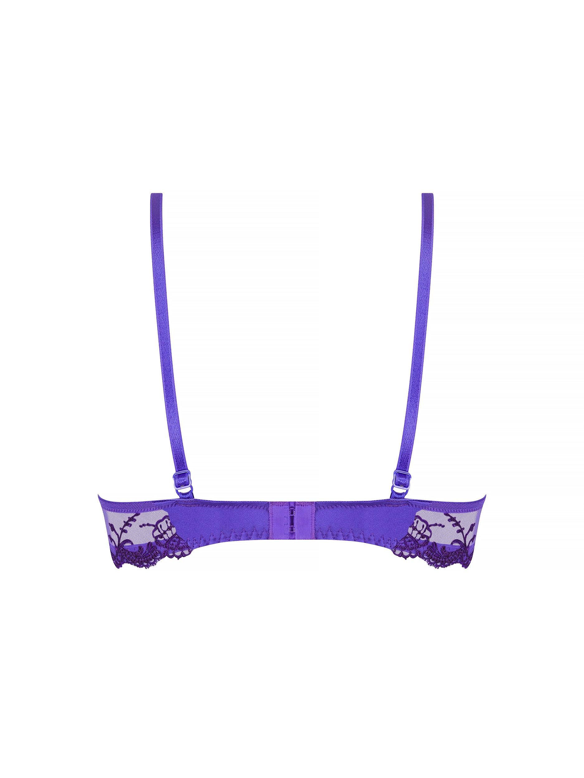 Splendeur silk triangle bra - Ocean Blue