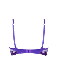 Splendeur silk triangle bra - Ocean Blue