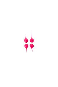 Spike mini earrings - Fuchsia