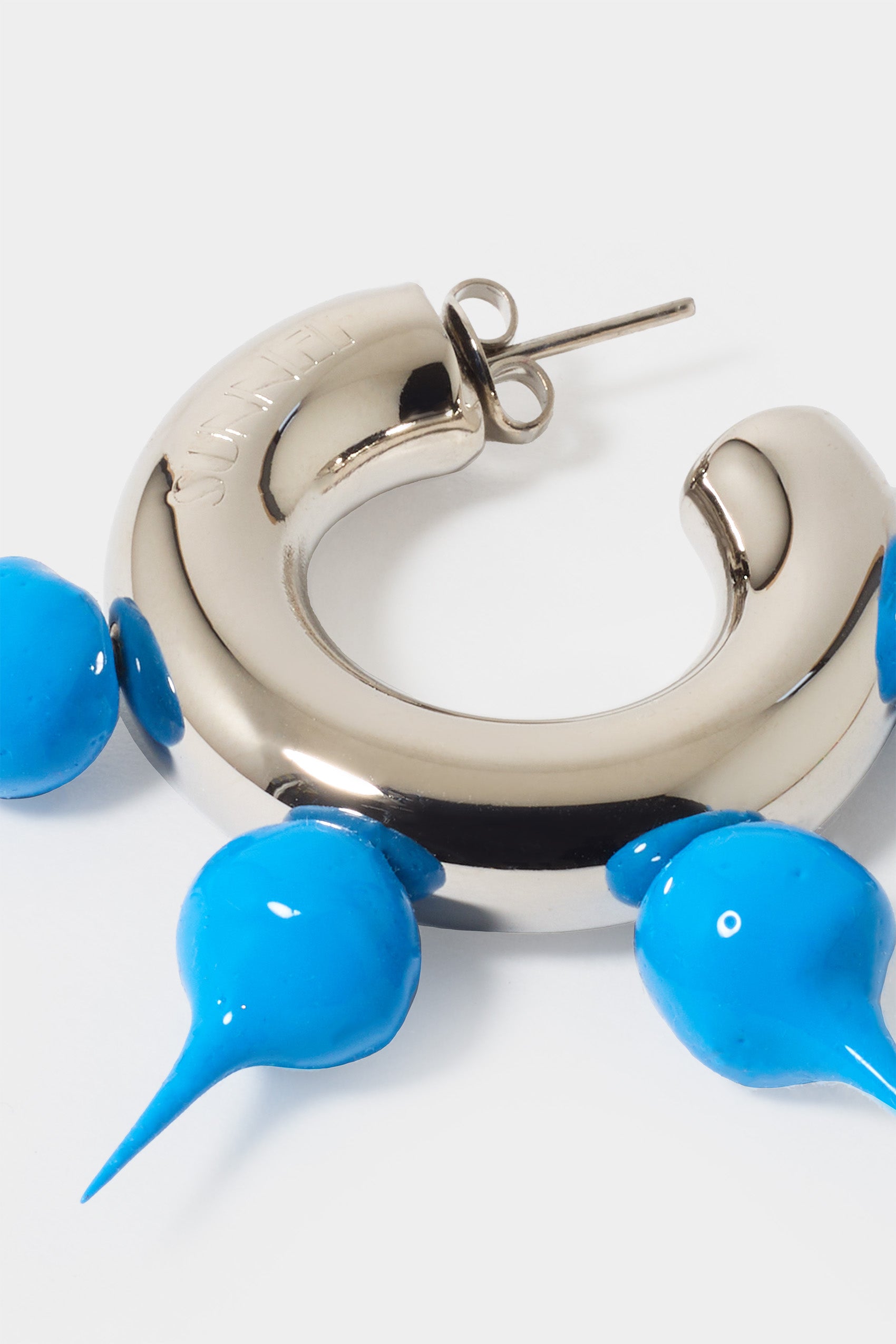 Small Spike hoop earrings - Turquoise