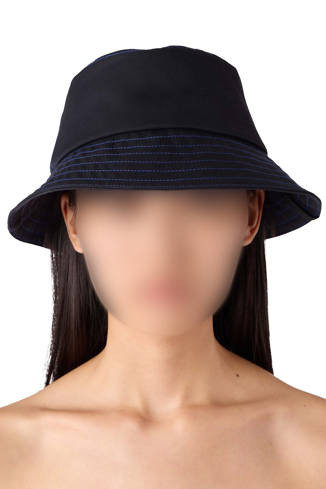 Bob with contrast stitching - Dark Blue