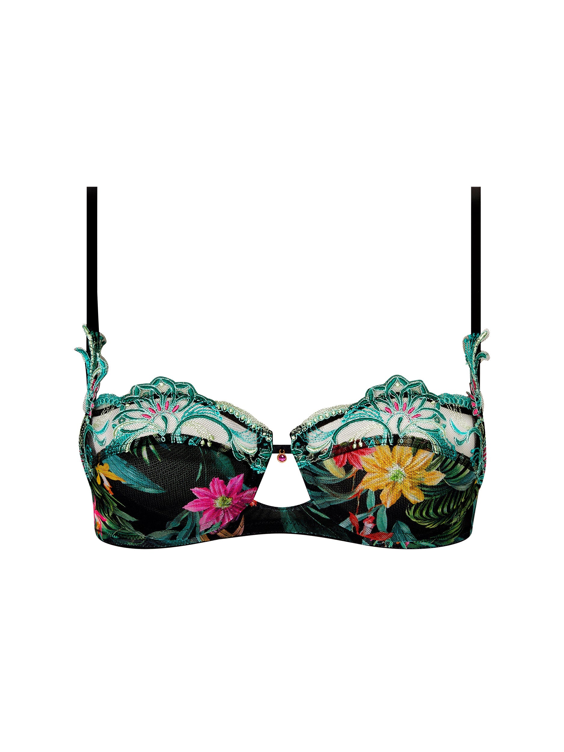 Soutien-gorge balconnet Fleurs Étoiles imprimé - Éclat Étoile