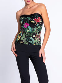Fleurs Étoile printed bodysuit - Éclat Étoile