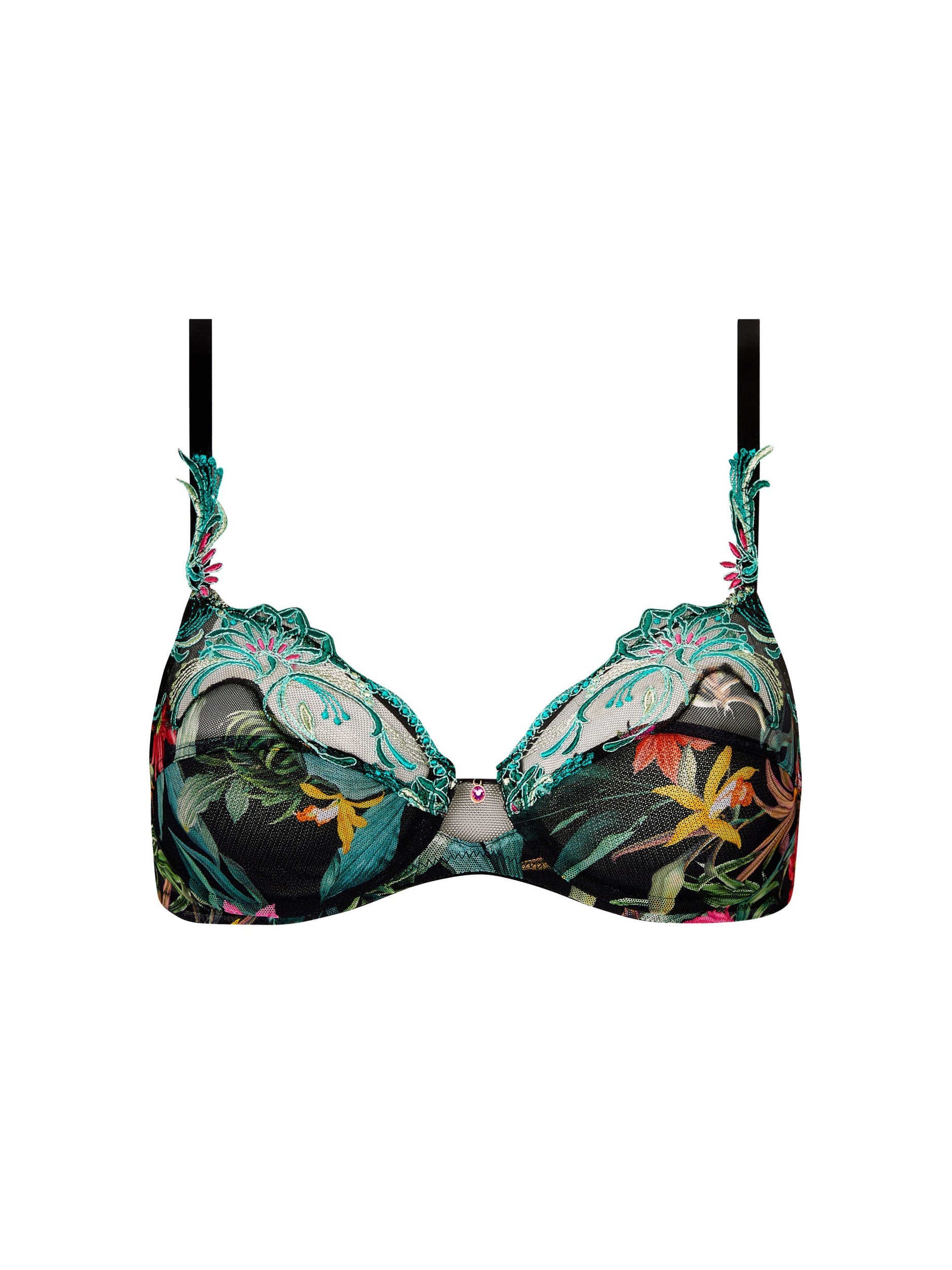 Fleurs Étoile printed balconnet bra - Éclat Étoile
