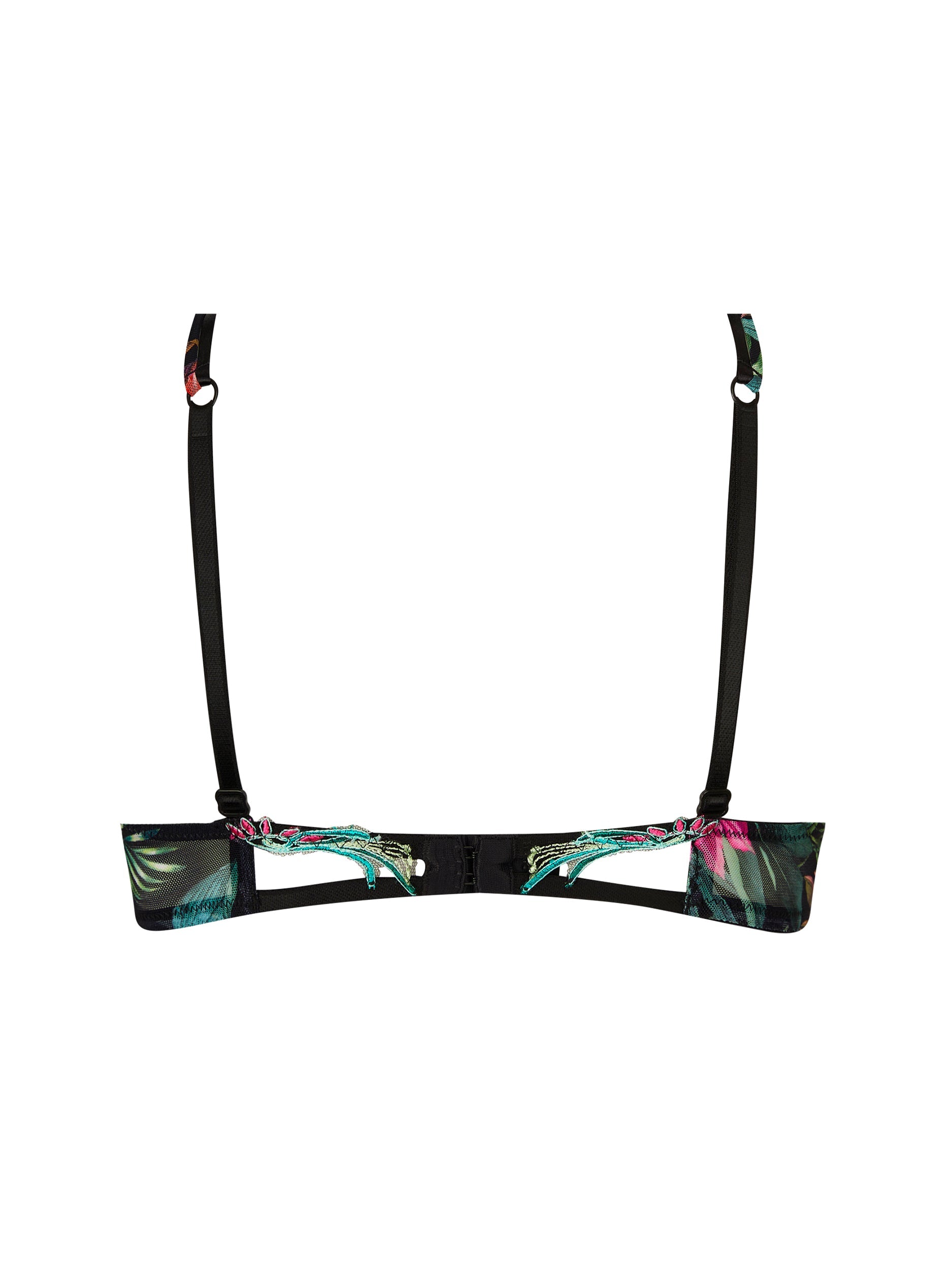 Fleurs Étoile printed triangle bra - Éclat Étoile