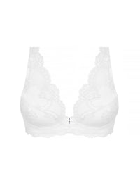 Sublime lace triangle bra - White