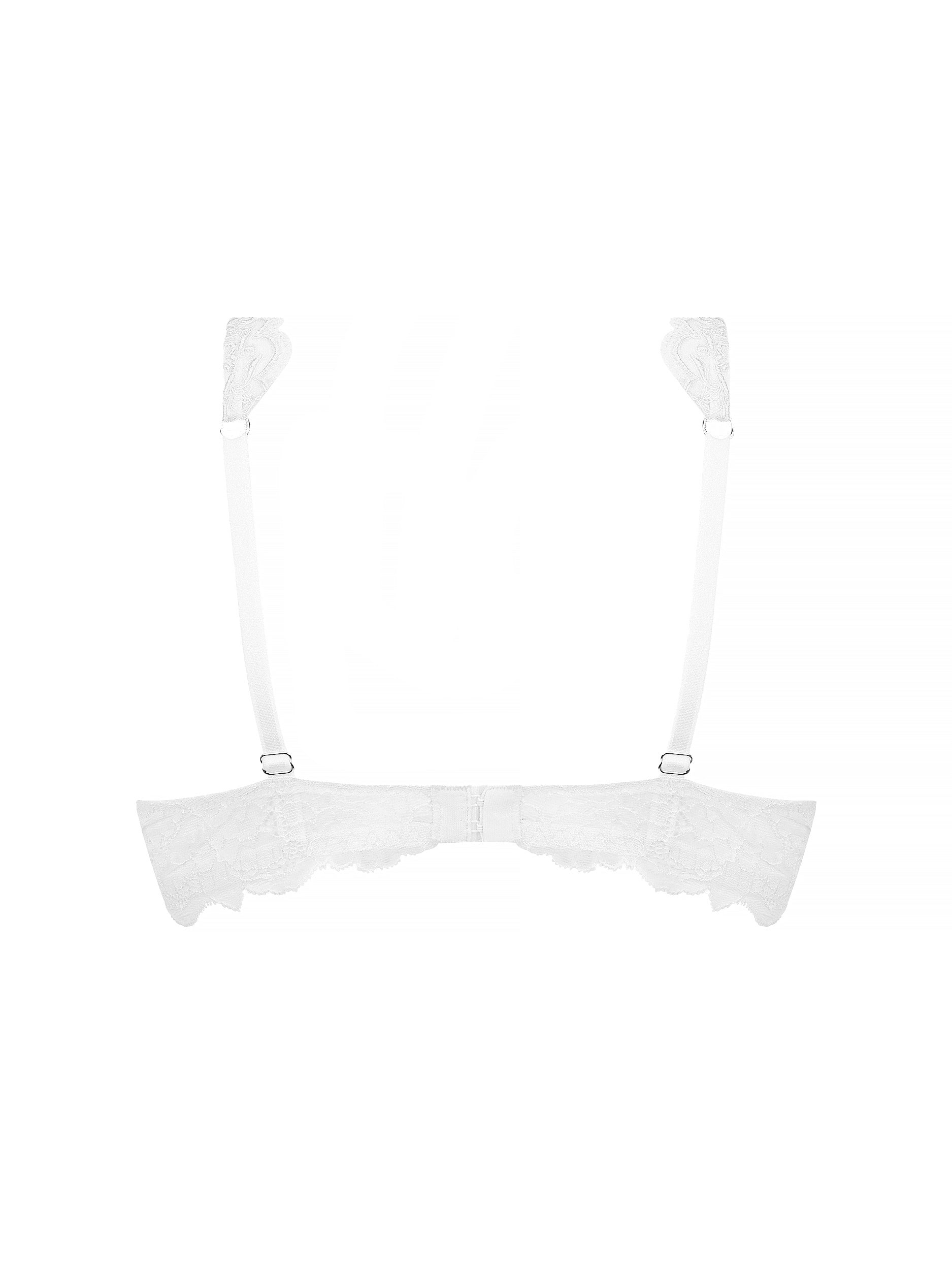 Sublime lace triangle bra - White