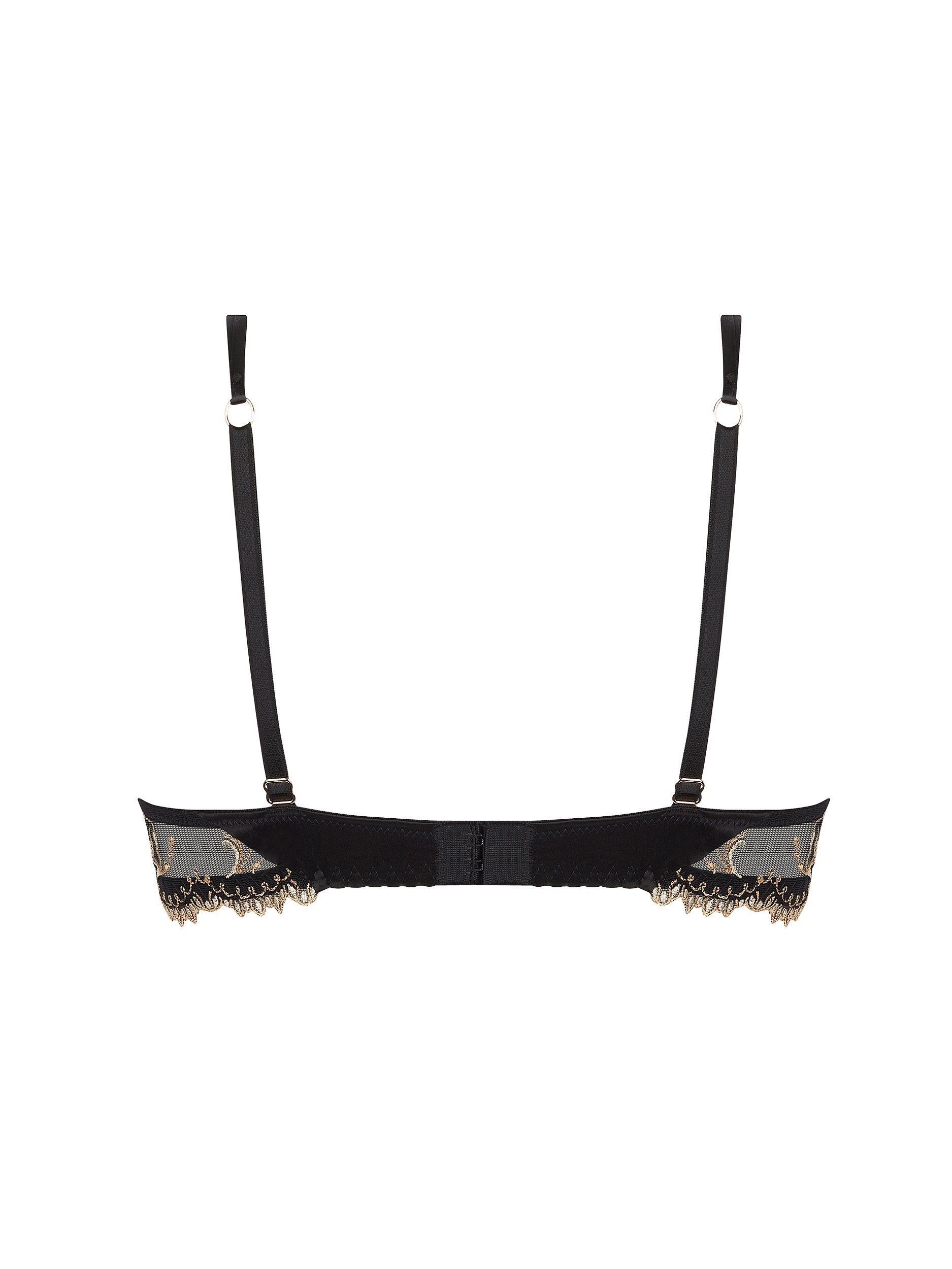 Éblouissante Icône balconnet bra with lace - Nuit Gold