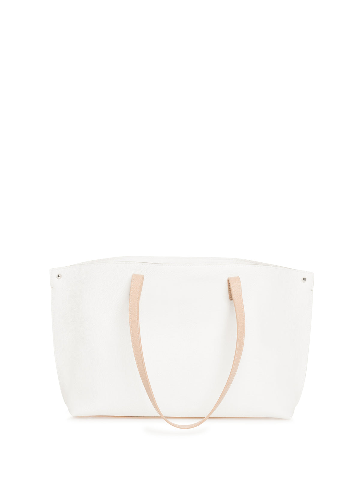 WHITE-STUCCO MET.-CORDAGE HANDBAG